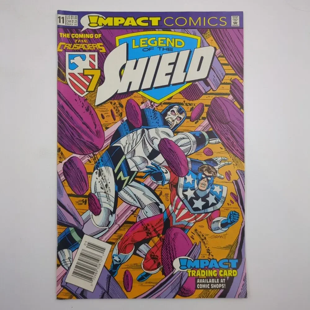 Impact Comics Lot of 5 Crusaders Comet Black Hood Web Shield Modern Age